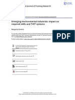 Emerging Environmental Industries Impact On Required Skills and TVET Systems