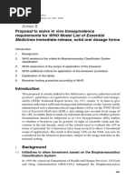 Annex 8: Proposal To Waive in Vivo Bioequivalence Requirements For WHO Model List of Essential