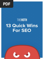 Quick Wins For SEO