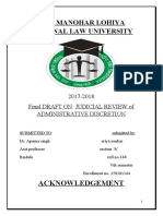 Ram Manohar Lohiya National Law University: Acknowledgement