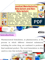 Pharmaceutical Manufacturing Unit (Beta-Lactum and Non-Beta Lactum)