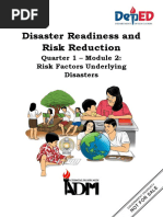 Disaster Readiness and Risk Reduction: Quarter 1 - Module 2: Risk Factors Underlying Disasters