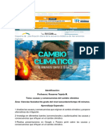 Esquema de Planificacion Diaria Cambio Climatico