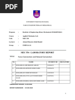 Natural and Force Convection Lab Report