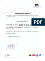 Certificado de Trabajo