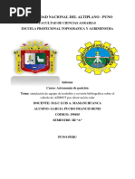 Simulación de Equipo de Teodolito y Revisión Bibliográfica Sobre El Cálculo de AZIMUT Por Observación Solar