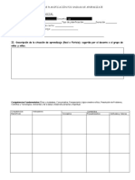 Esquema de Planificación Por Unidad de Aprendizaje