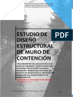 Estudio de Diseño Estructural de Muro de Contención