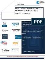 Supply and Installation of SSL Certificate For Central Statistics Agency (Csa) As-Built Document