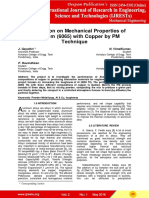 Investigation On Mechanical Properties of Aluminum (6065) With Copper by PM Technique