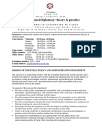 International Diplomacy: Theory & Practice: Samehenein@aucegypt - Edu