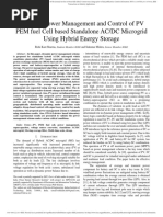 Dynamic Power Management and Control of PV PEM Fuel Cell Based Standalone AC/DC Microgrid Using Hybrid Energy Storage