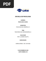 Trabajo Final - Psicologia Del Desarrollo Ii - Trastornos Del Neurodesarrollo