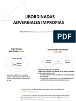 Subordinadas Adverbiales Impropias