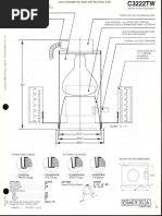 Omega Lighting C3222TW INC R40 Paracone Downlight Spec Sheet 1-86