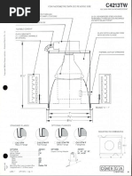 Omega Lighting C4213TW INC PAR-38 Paracone Downlight Spec Sheet 1-86