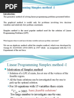 Lect 8 Simplex Method - 1