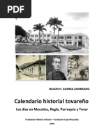 Calendario Historial Tovareno 06.09.20