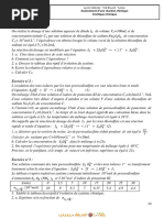 Série D'exercices N°1 - Sciences Physiques Avancement D'une Réaction Chimiquue - Bac Mathématiques (2012-2013) MR BARHOUMI Ezedine