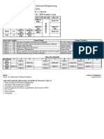 Class Routine: Department of Mechatronics & Industrial Engineering