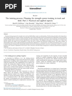 The Training Process: Planning For Strength-Power Training in Track and Field. Part 2: Practical and Applied Aspects