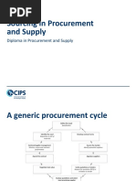 CIPS L4-Sourcing in Procurement and Supply