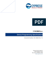 CY8CMBR3xxx Device Programming Specifications