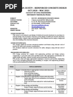 Lesson Plan: Ecs559 - Reinforced Concrete Design OCT 2020 - MAC 2021