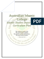 Islamic Studies Curriculum Plan