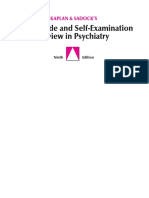 Kaplan and Sadock's Study Guide and Self-Examination Review in Psychiatry