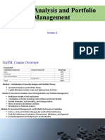 Security Analysis and Portfolio Management: Session-1