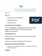 The Branch of Computer Science That Deals With How Efficiently The Problem Can Be Solved On A Model of Computation, Using An Algorithm