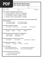 IMEP PRE-TEST Questionnaire Public Health Institute, Nagpur