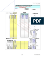 Pile Group Analysis For Rigid Pile Cap: Using The Elastic Method For Up To 25 Total Piles (For English Units)