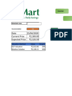 D-Mart (Full Financial Model)