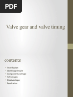 Valve Gear and Valve Timing