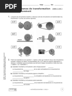 35 Mecanismes de Transformation Du Mouvement