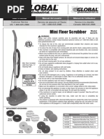 Mini Floor Scrubber: User's Manual Manual Del Usuario Manuel de L'utilisateur