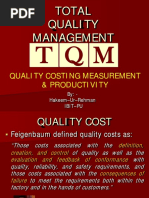 Quality Costing Measurement & Productivity: By: - Hakeem-Ur-Rehman Ibit-Pu