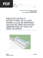 PDF Memoria Calculo Estructural Piscina en Azotea DL