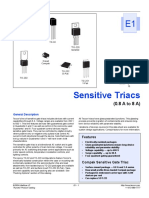 Sensitive Triacs: (0.8 A To 8 A)