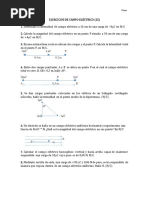 Ejercicios de Campo Eléctrico (S2)