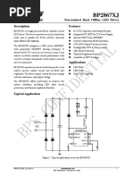 BP2867XJ: Non-Isolated Buck Offline LED Driver Description Features