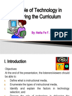 The Role of Technology in Delivering The Curriculum