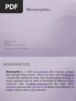 Bioenergetics: Mahpara Gondal Pharm D Ms Pharmaceutical Chemistry Rashid Latif College of Pharmacy