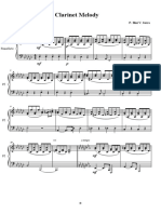 Clarinet Melody - Pianoforte PDF