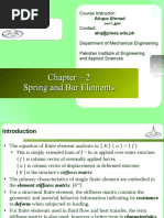 Chapter - 2 Spring and Bar Elements