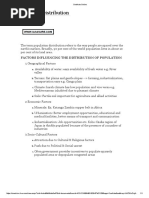 Population Distribution