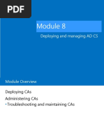 Deploying and Managing AD CS