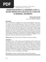 Periodizando La Cerámica de La Edad Media en Galicia: El Caso de o Bordel Padrón